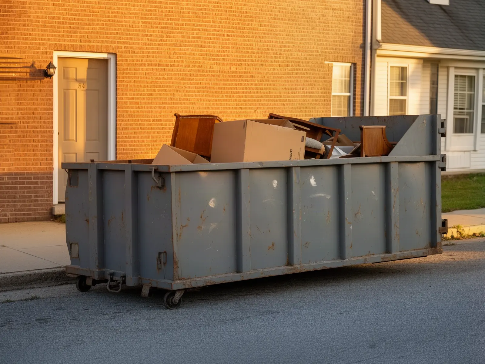 Roll-off dumpster from Lalo & Cliff's Dumpster Rental in Folsom, CA